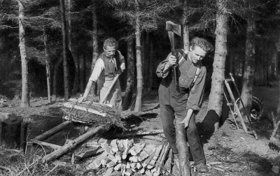 Verarbeiten von Ästen